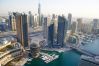 Apartment in Dubai - Bird`s-eye view over Marina, 2BR