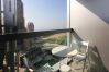 Enjoy the balcony views from this Cayan Tower Holiday Rental in Dubai